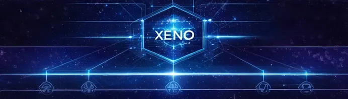 XENO network visualization of interconnected risk data nodes